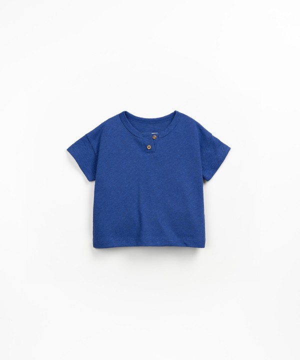 Camiseta en mezcla de lino y algod�n org�nico