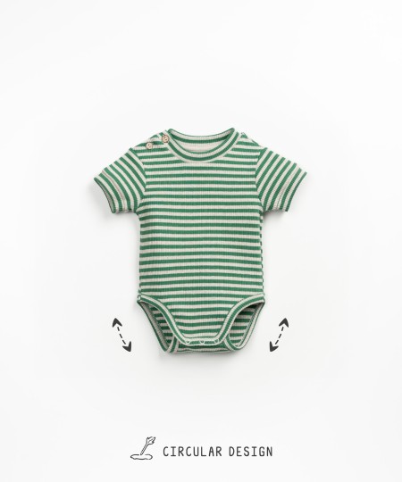 Striped pattern bodysuit