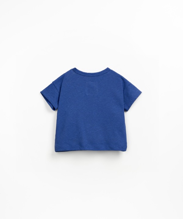 Camiseta en mezcla de lino y algod�n org�nico