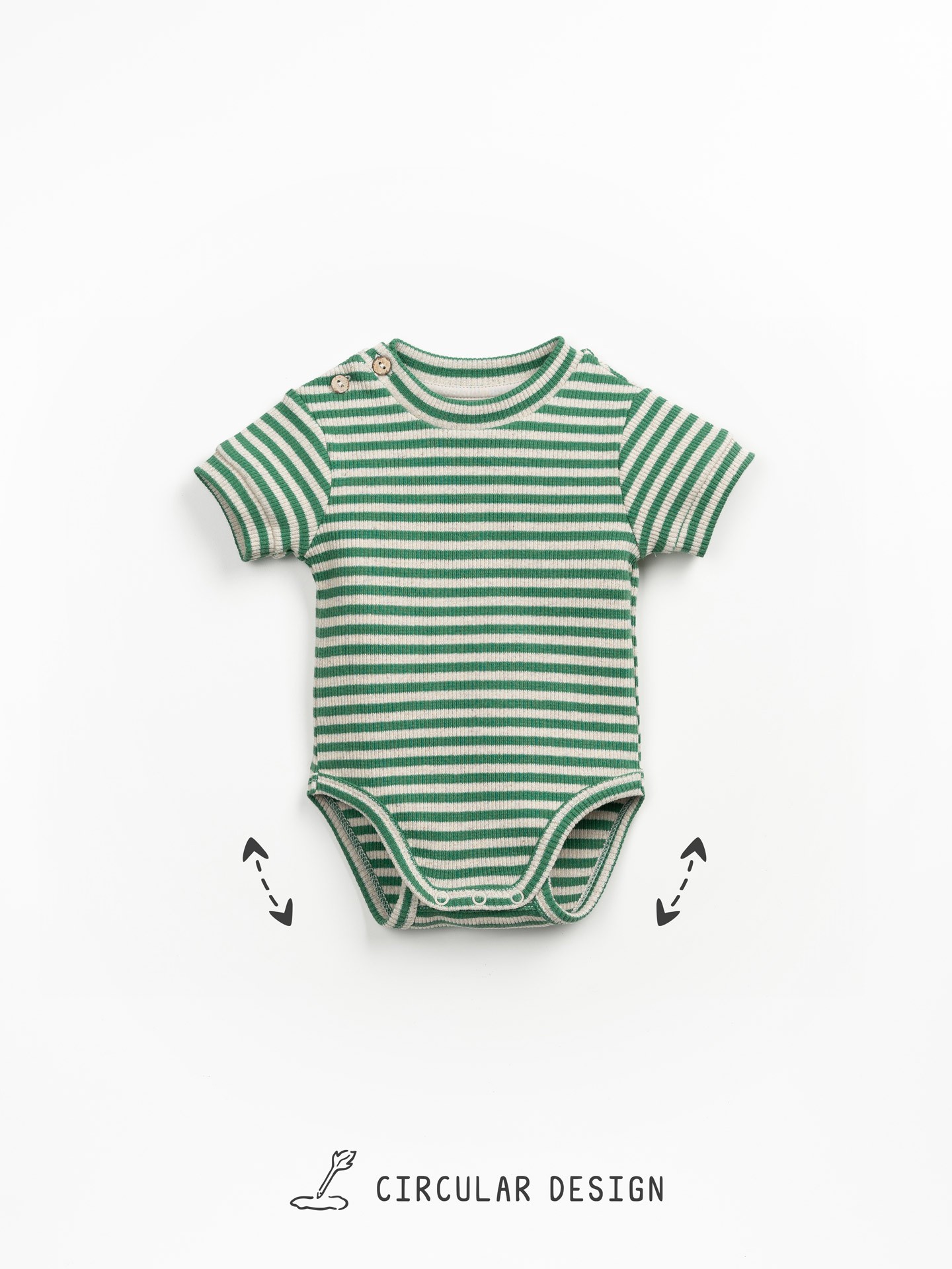 Striped pattern bodysuit