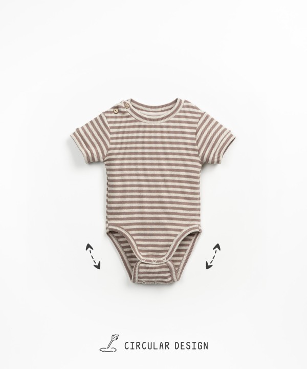 Striped pattern bodysuit