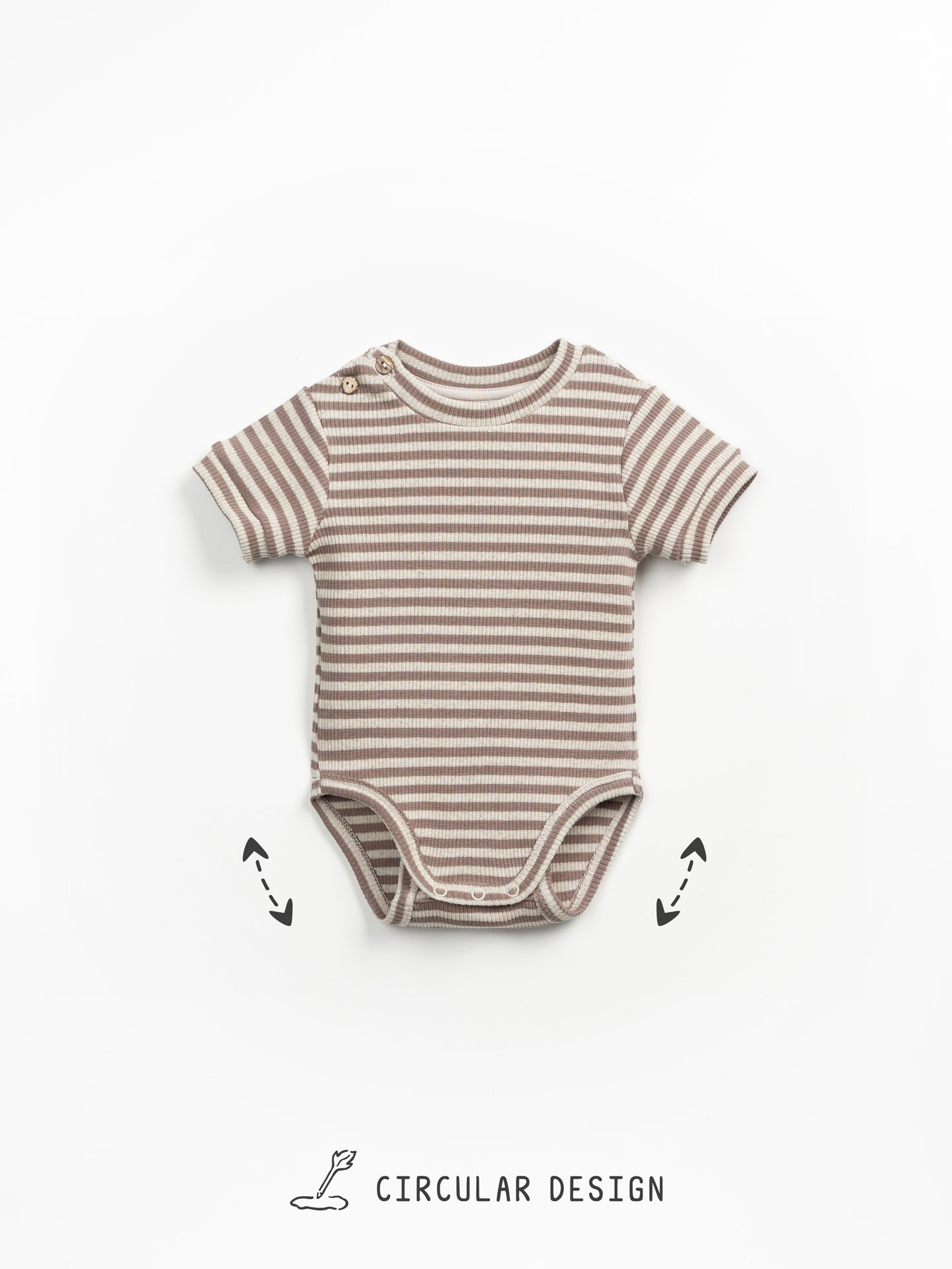 Striped pattern bodysuit