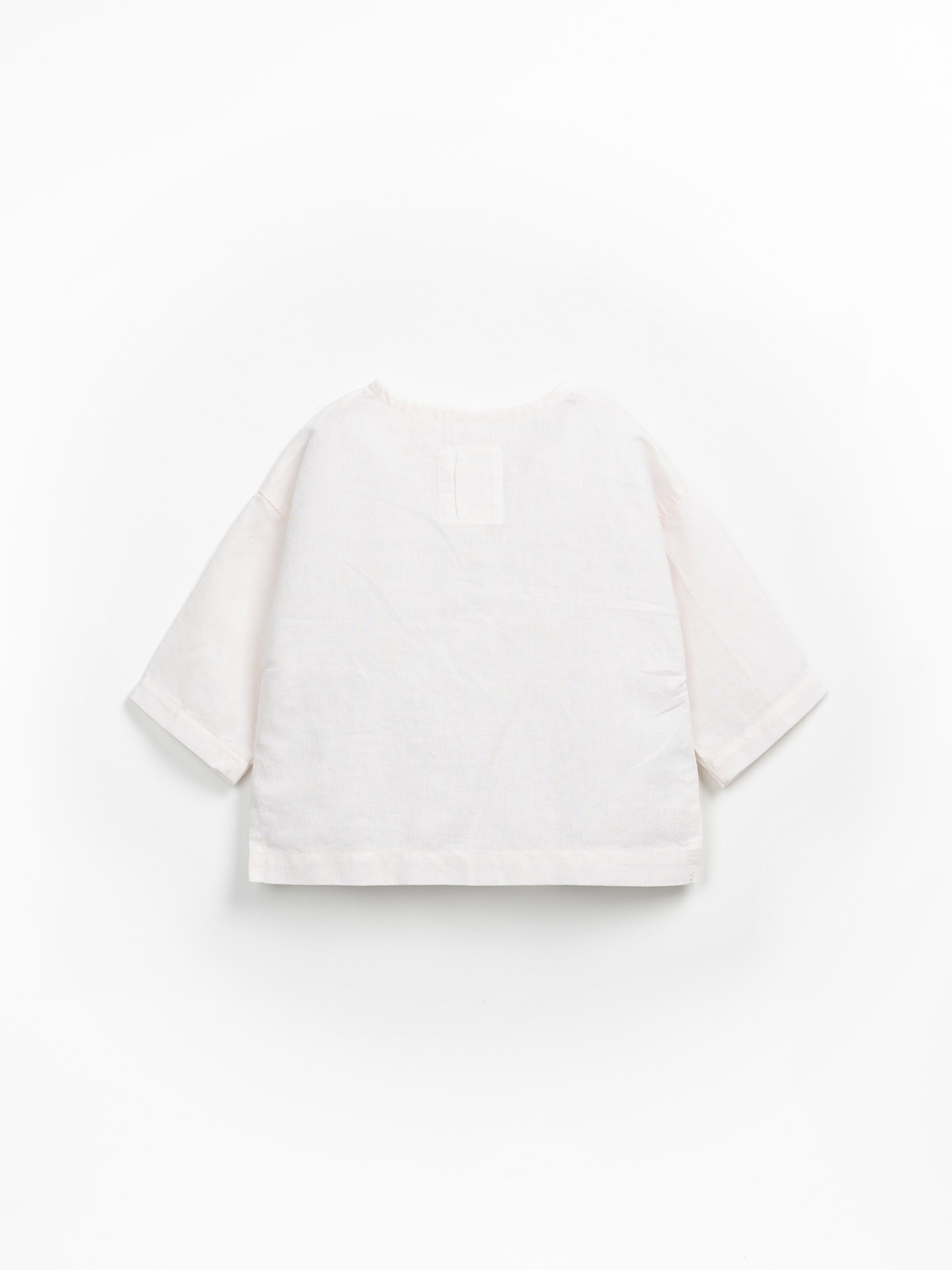 Camisa de tejido de lino y algodón orgánico