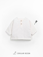 Camisa de tejido de lino y algod�n org�nico