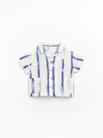 Camicia in tessuto con stampa a righe