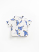 Camisa de algod�n org�nico con estampado de sand�as