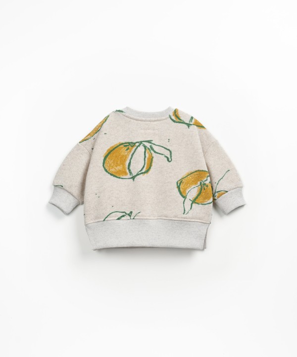 Sudadera con estampado de naranjas