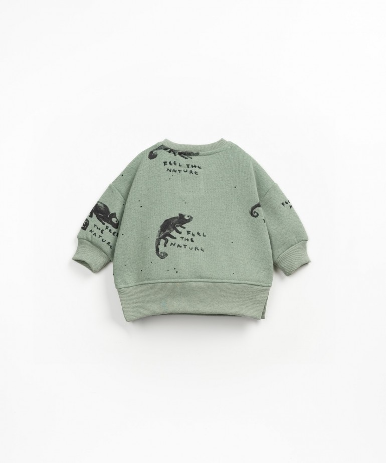 Sweat com estampado de camalees