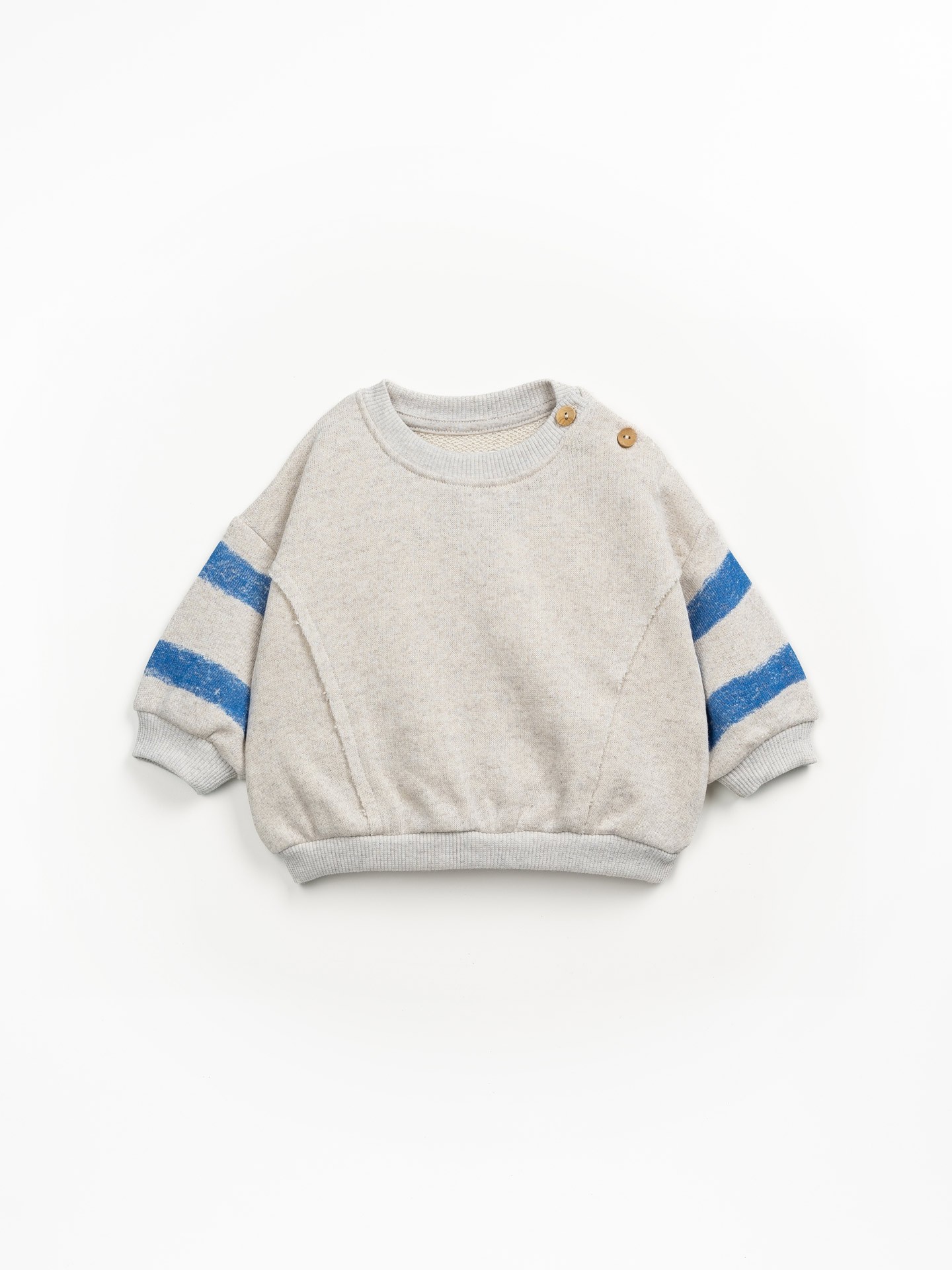 Sudadera con detalles en corte vivo