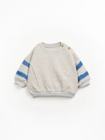 Sudadera con detalles en corte vivo