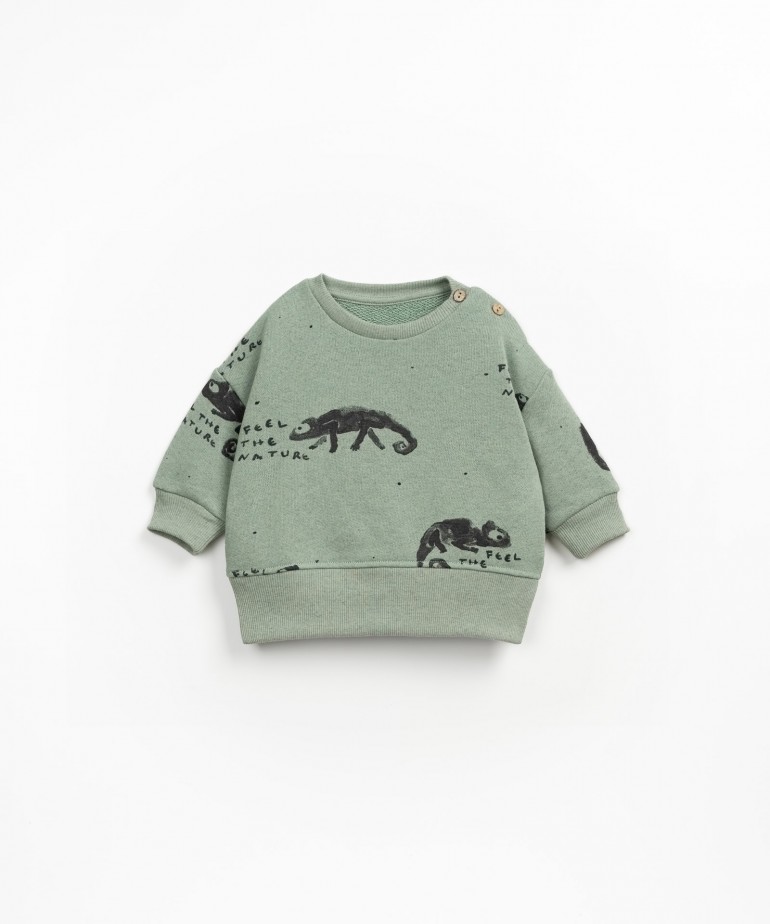 Sweat com estampado de camalees