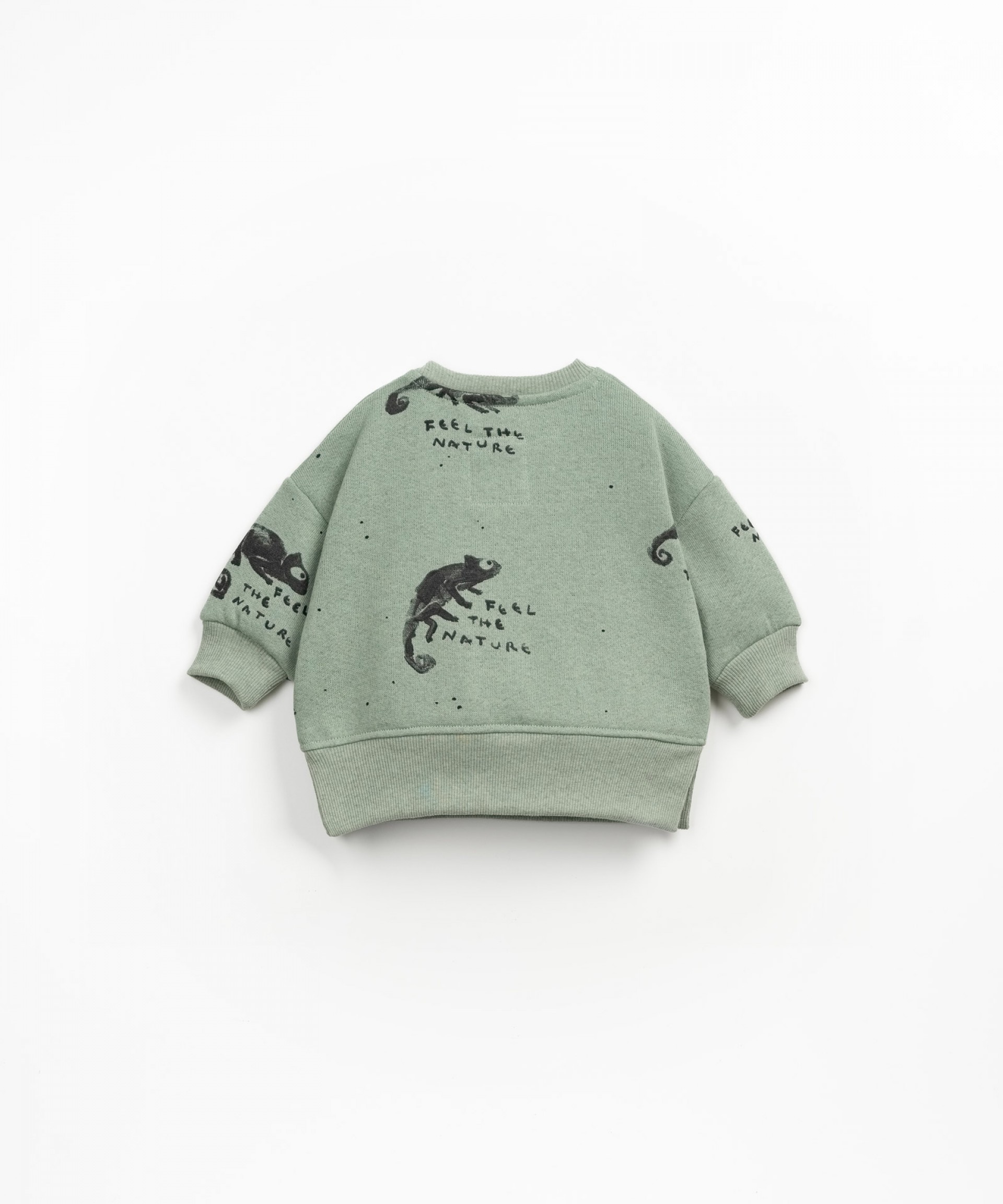 Sweat com mistura de algodo e fibras recicladas
