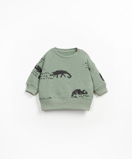 Sudadera con estampado de camaleones