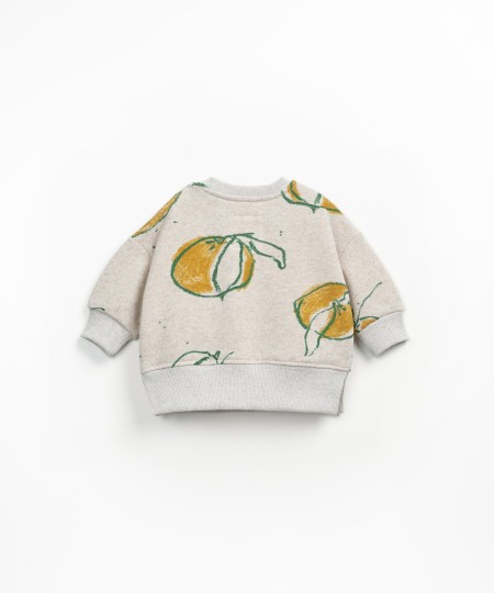 Sudadera con estampado de naranjas