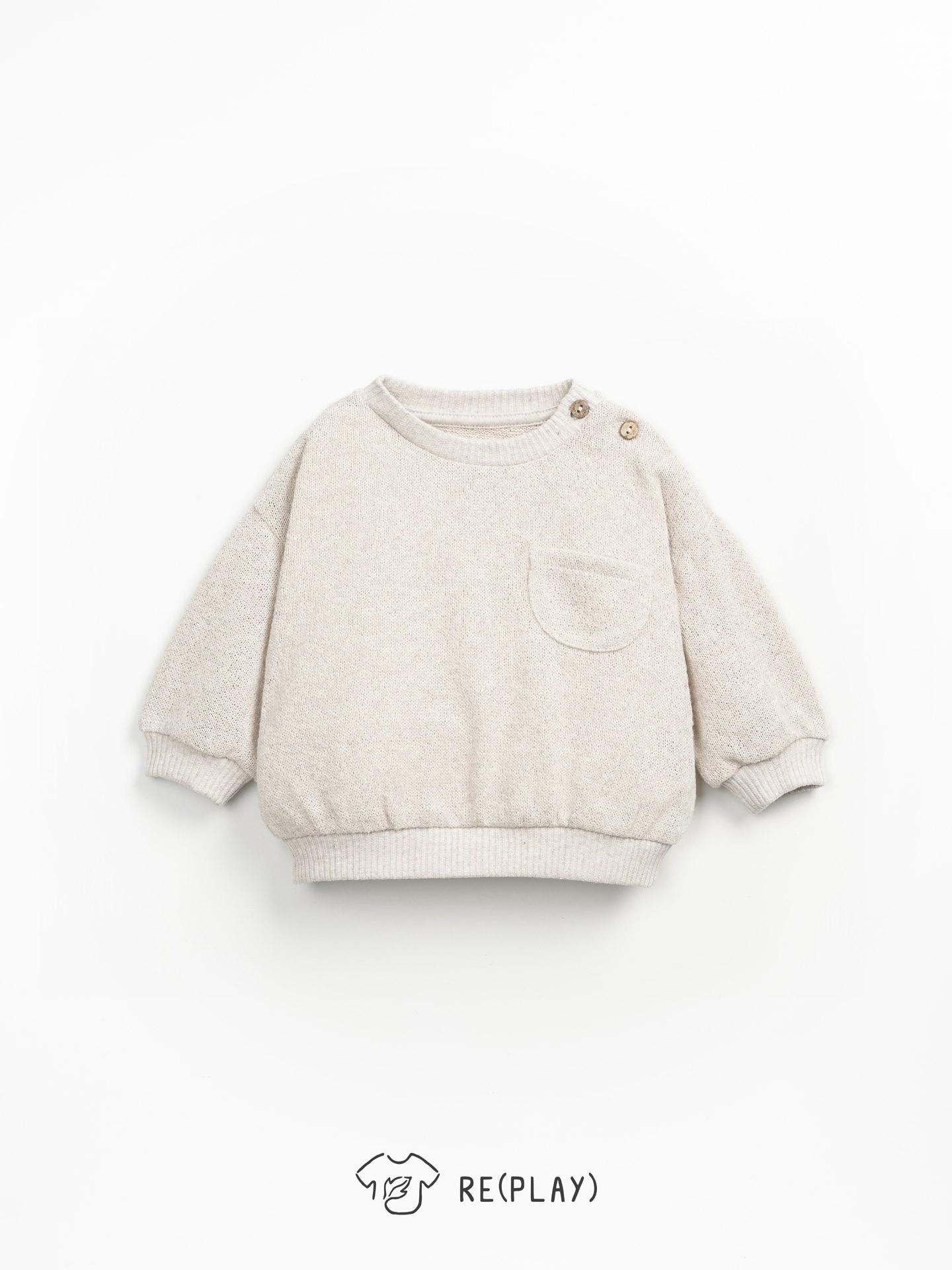 Sweatshirt with chest pocket