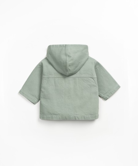 Chaqueta de sarga con capucha