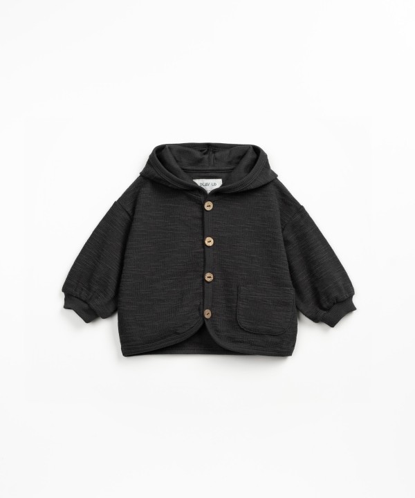 Chaqueta de punto con capucha