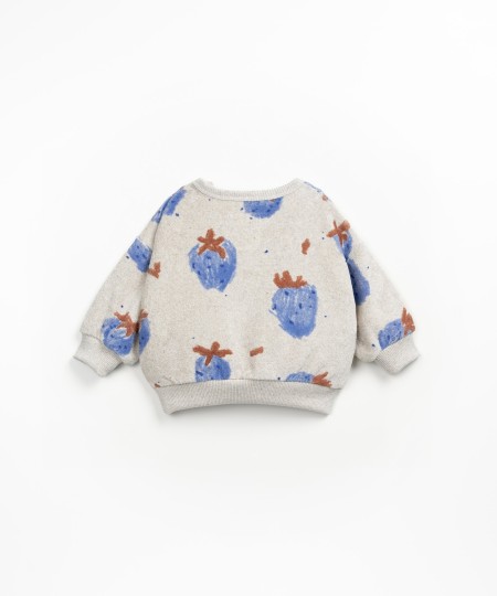 Felpa con miscela di fibre riciclate