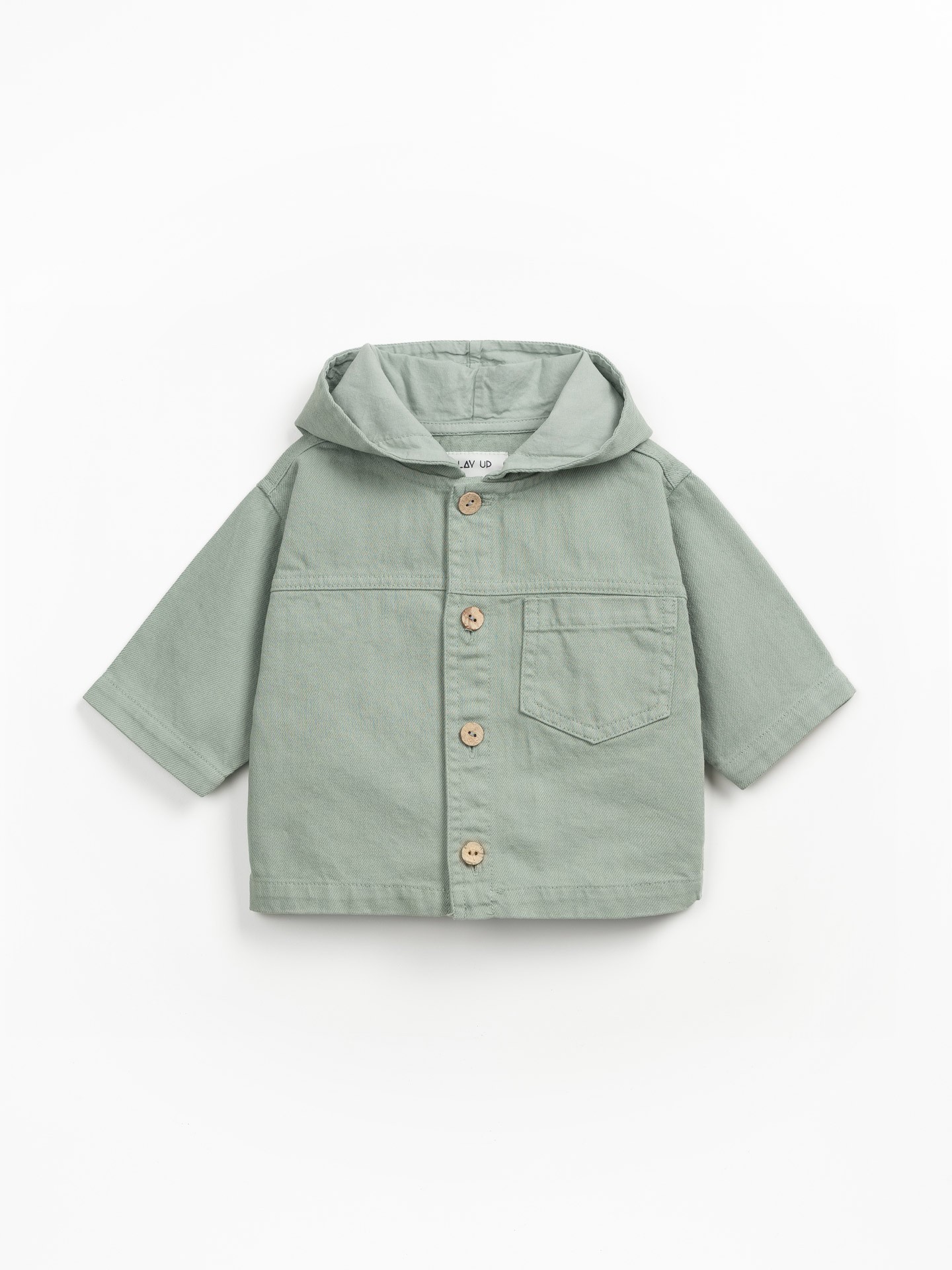 Chaqueta de sarga con capucha