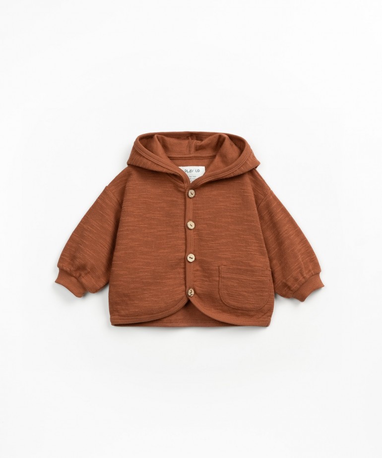 Chaqueta de punto con capucha