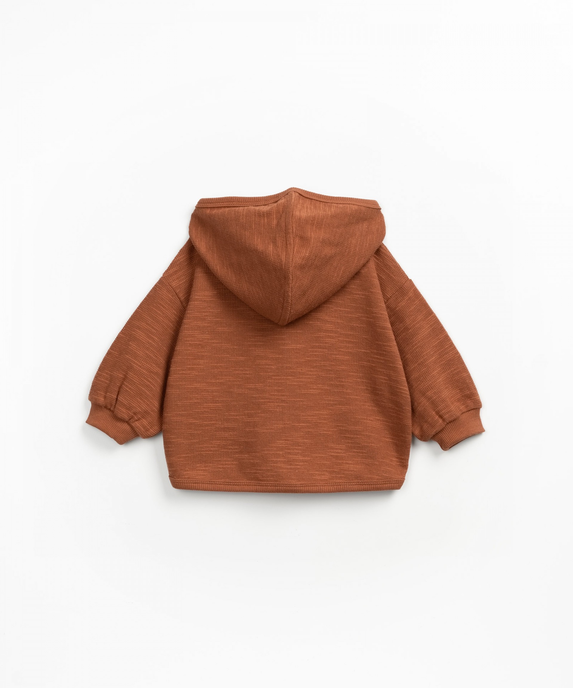 Knit jacket in organic cotton