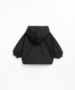 Knitted jacket in organic cotton