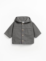 Giacca in twill con cappuccio