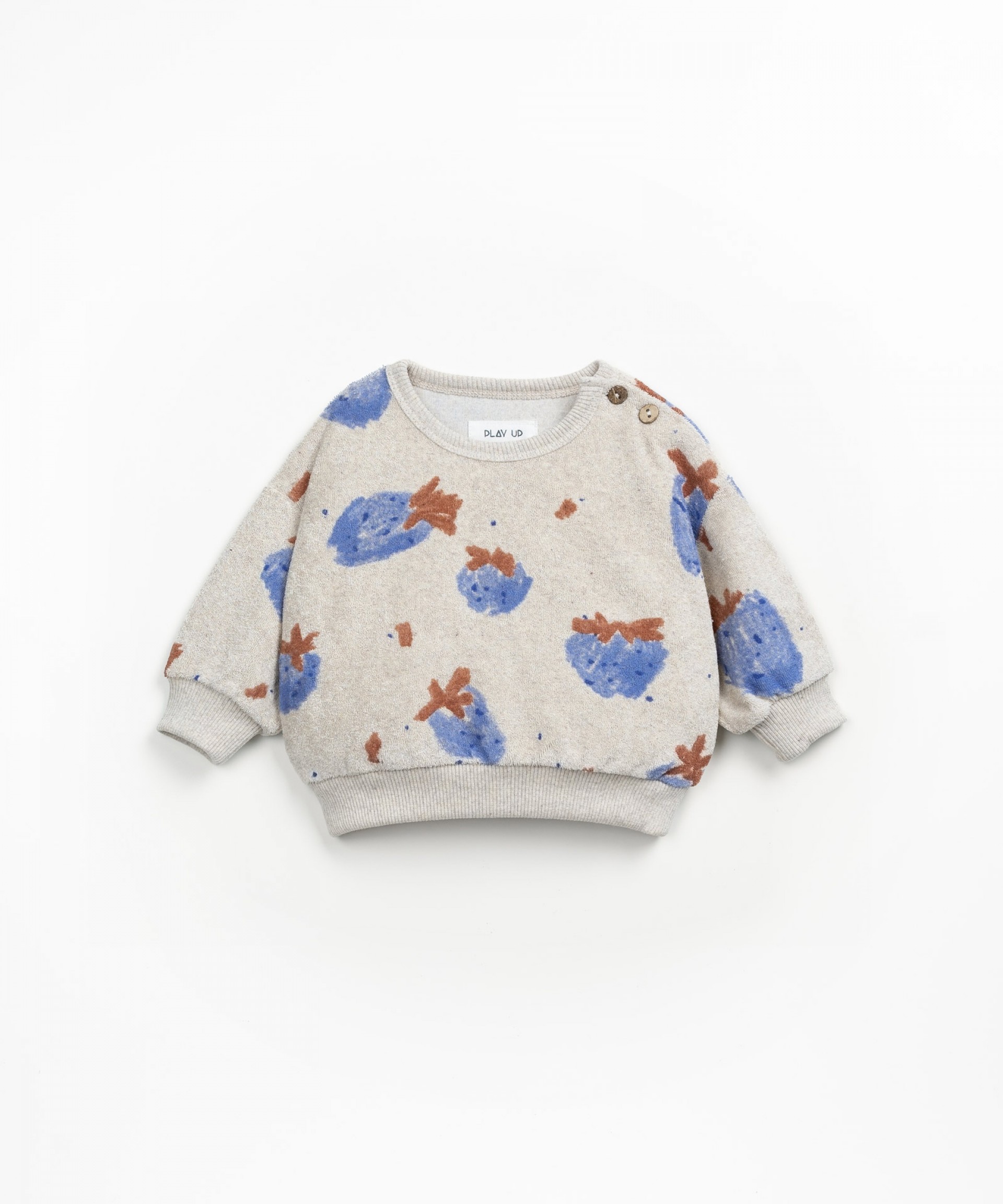 Sweat com estampado de morangos