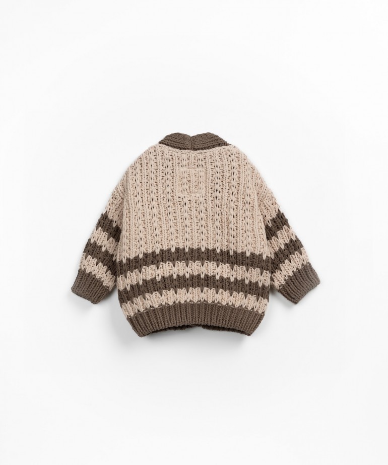 Casaco tricot em algodo