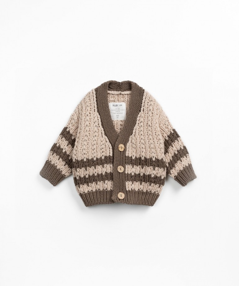 Casaco tricot em algodo