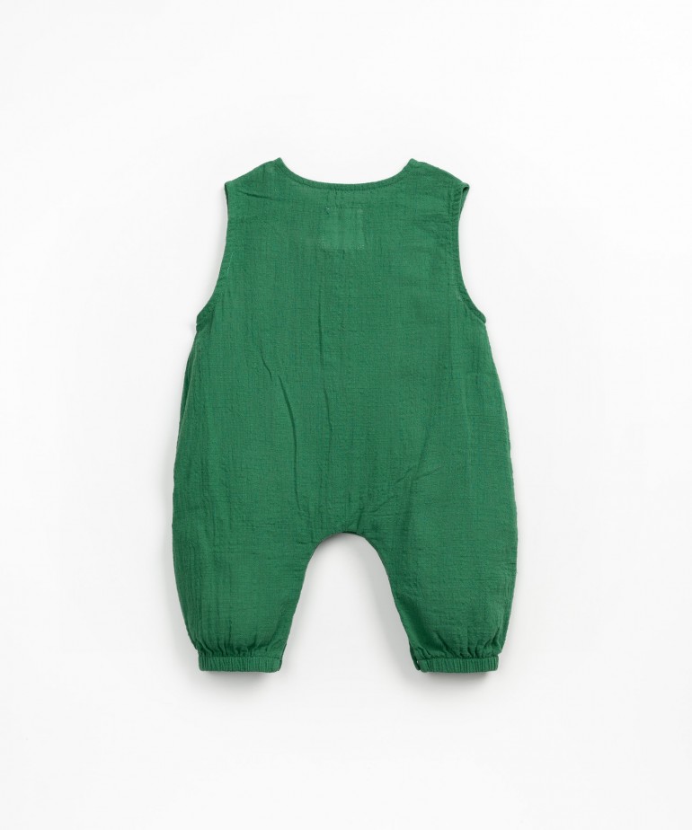 Tuta in tessuto di cotone biologico