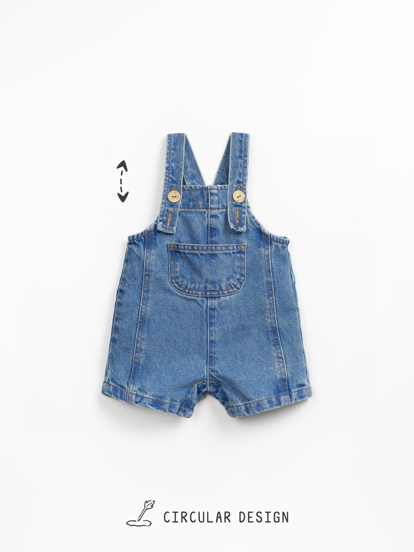 Mono vaquero con tirantes ajustables