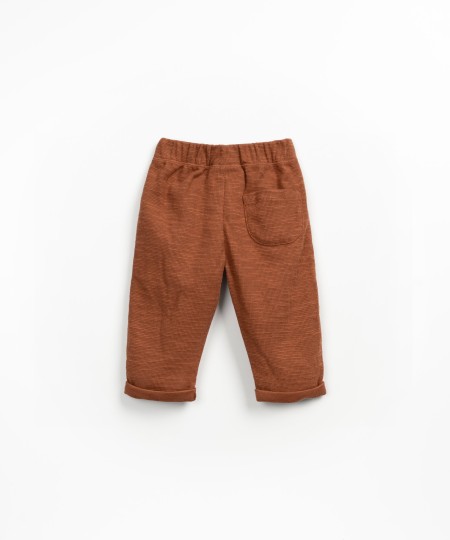 Pantaloni in maglia di cotone biologico