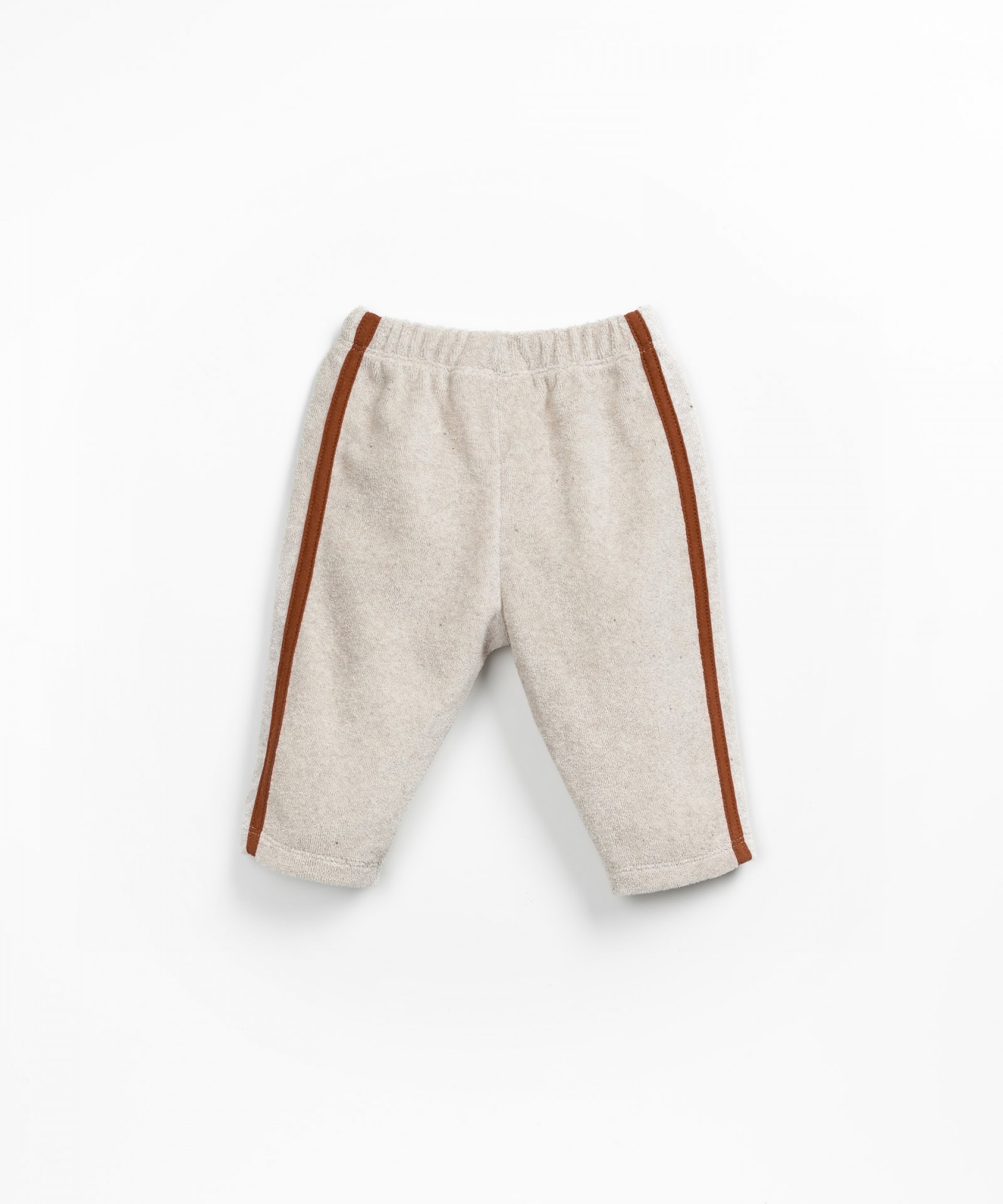Jersey trousers with color contrast