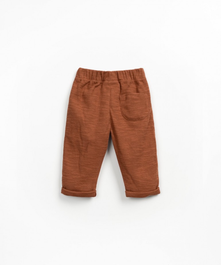 Pantaloni in maglia di cotone biologico