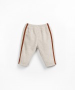 Jersey trousers with color contrast