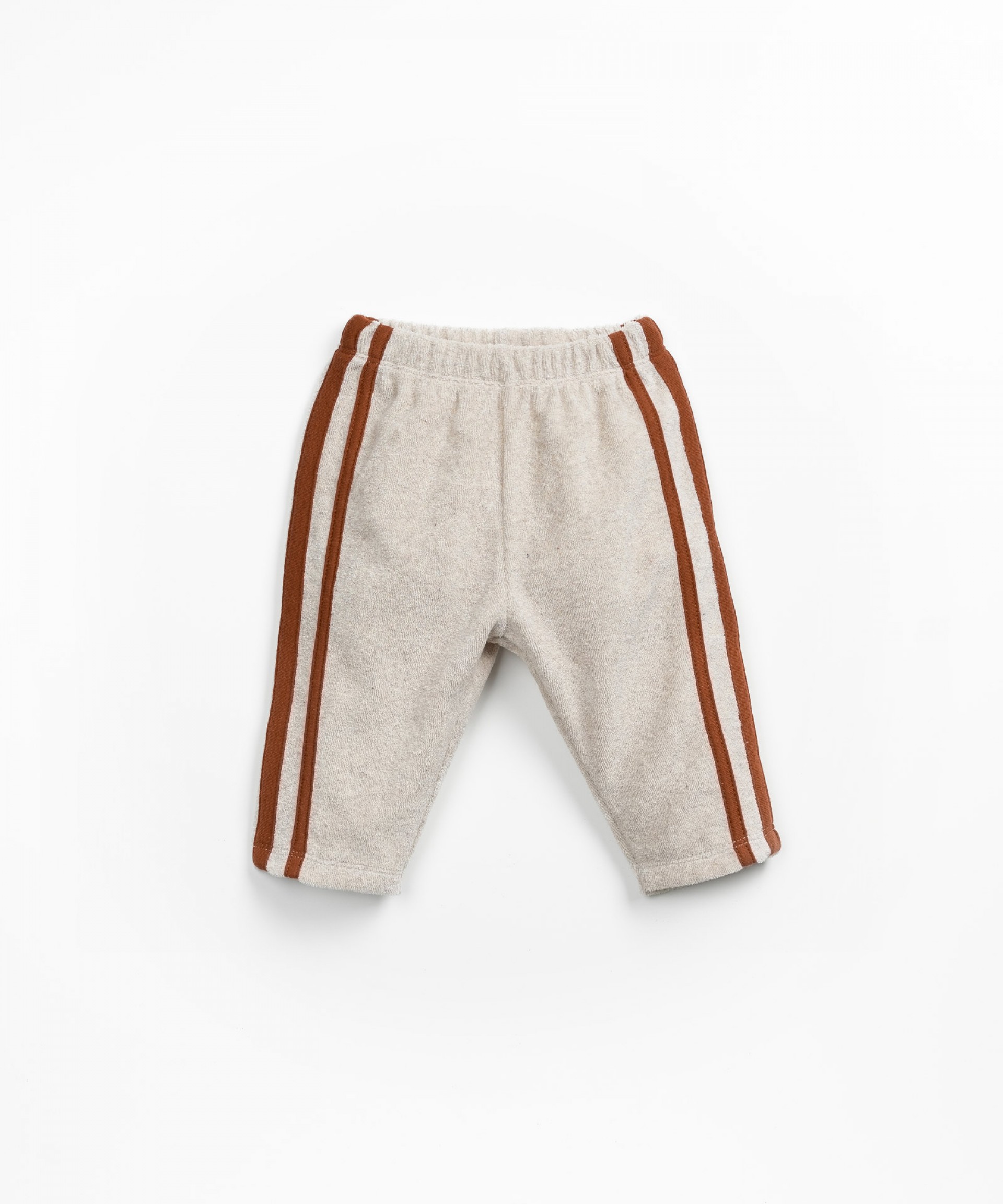 Jersey trousers with color contrast