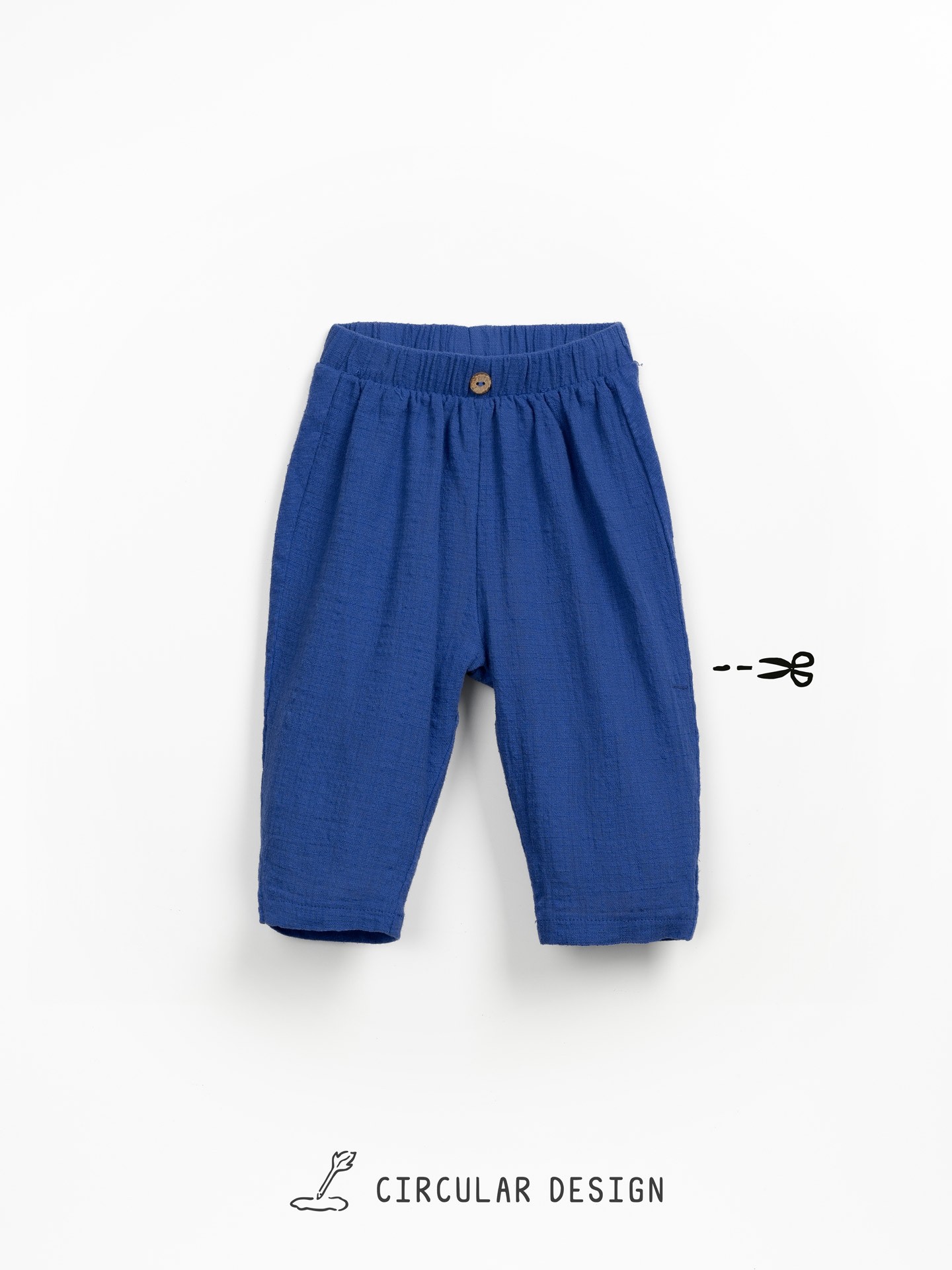 Pantalón con mezcla de punto y tela