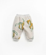 Pantaln de punto en mezcla de algodn y fibras recicladas