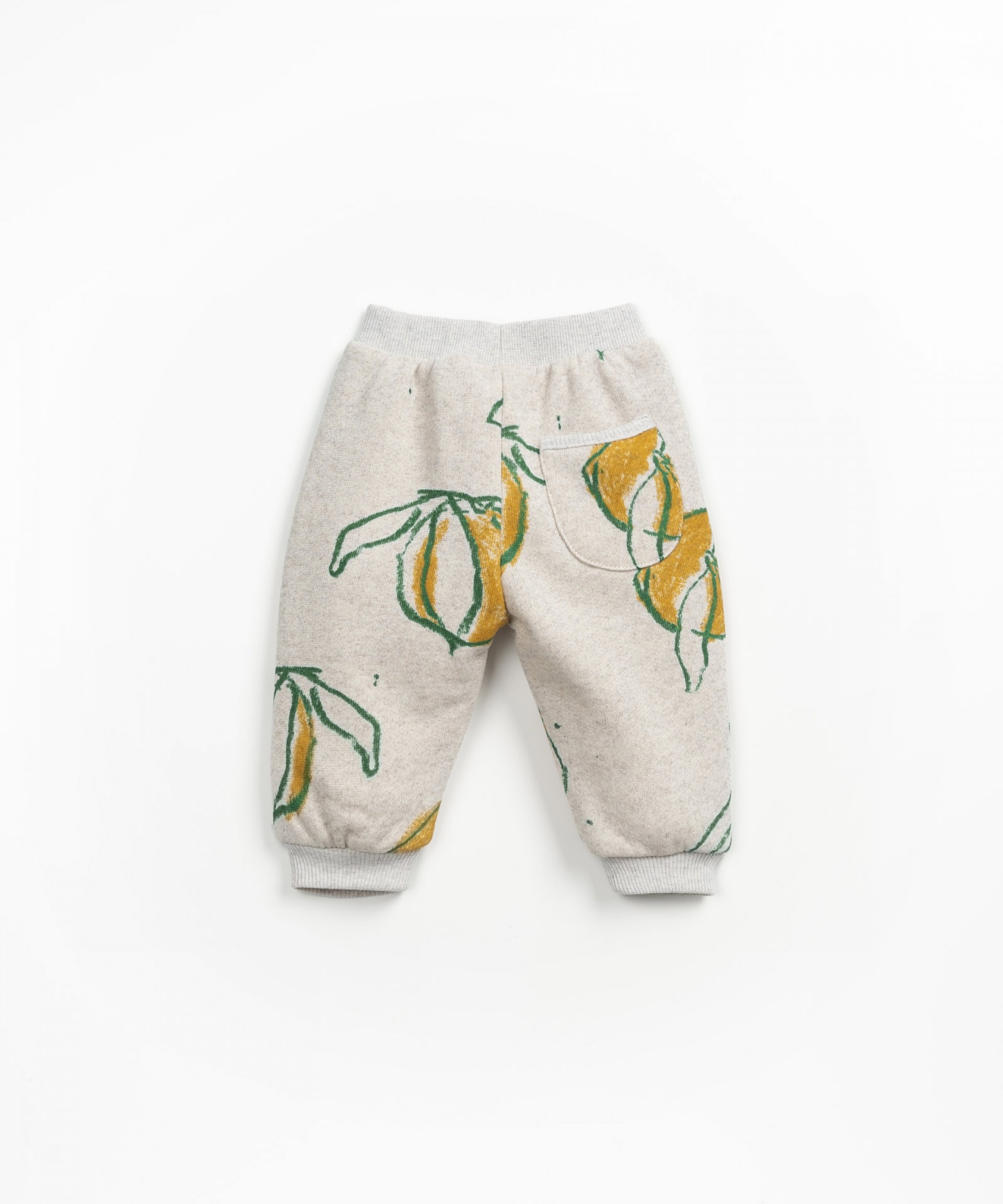 Pantaln de punto en mezcla de algodn y fibras recicladas