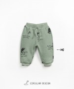 Jersey trousers in a blend of cotton and recycled fibers