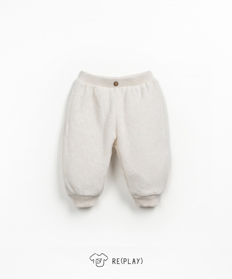 Jersey leggings in cotton and recycled polyester