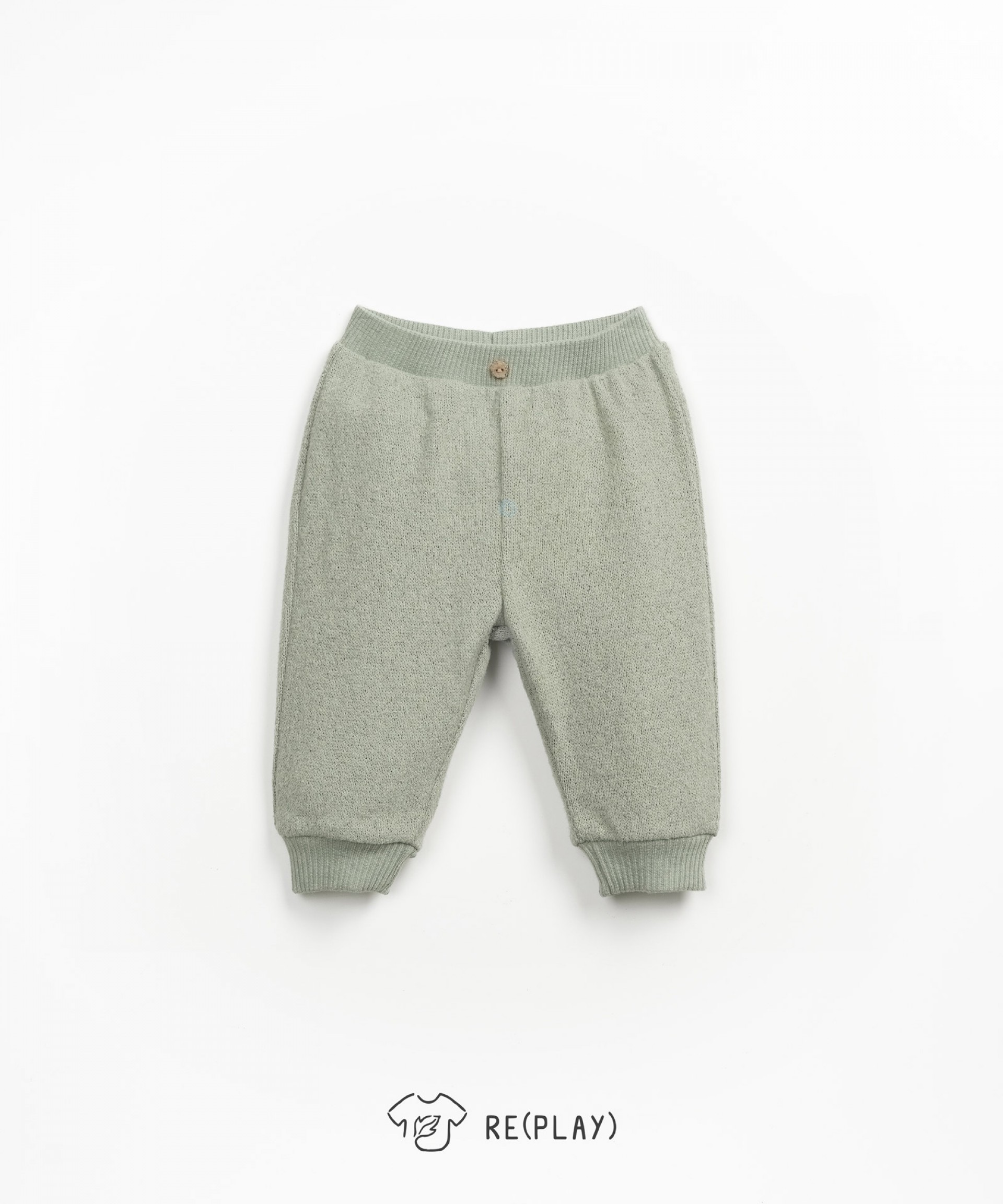 Leggings com boto de coco decorativo