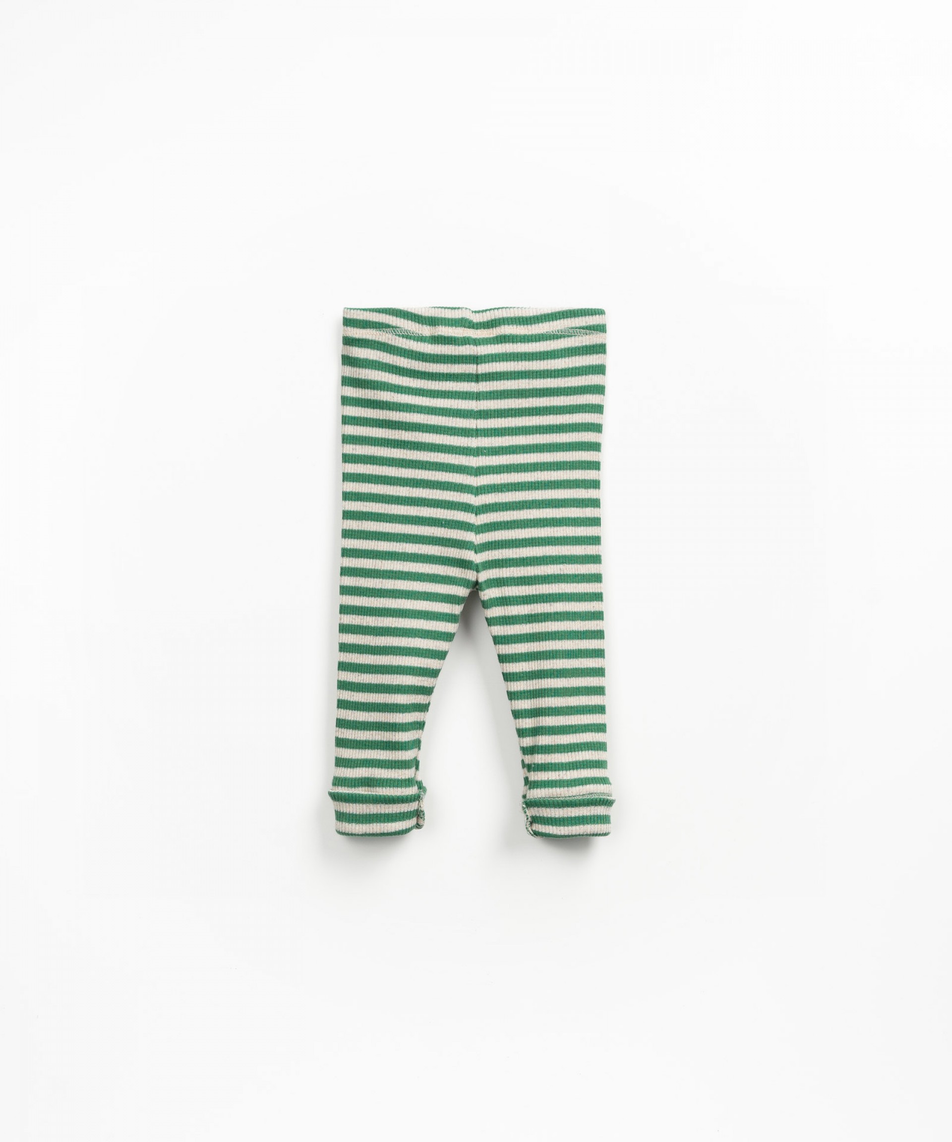 Striped knit leggings