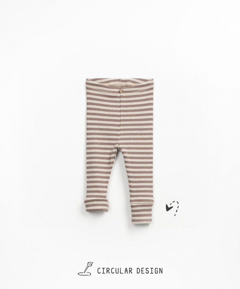 Leggings in miscela di fibre naturali e canapa