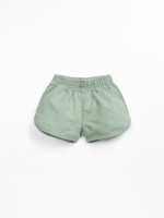 Shorts in a blend of linen and organic cotton