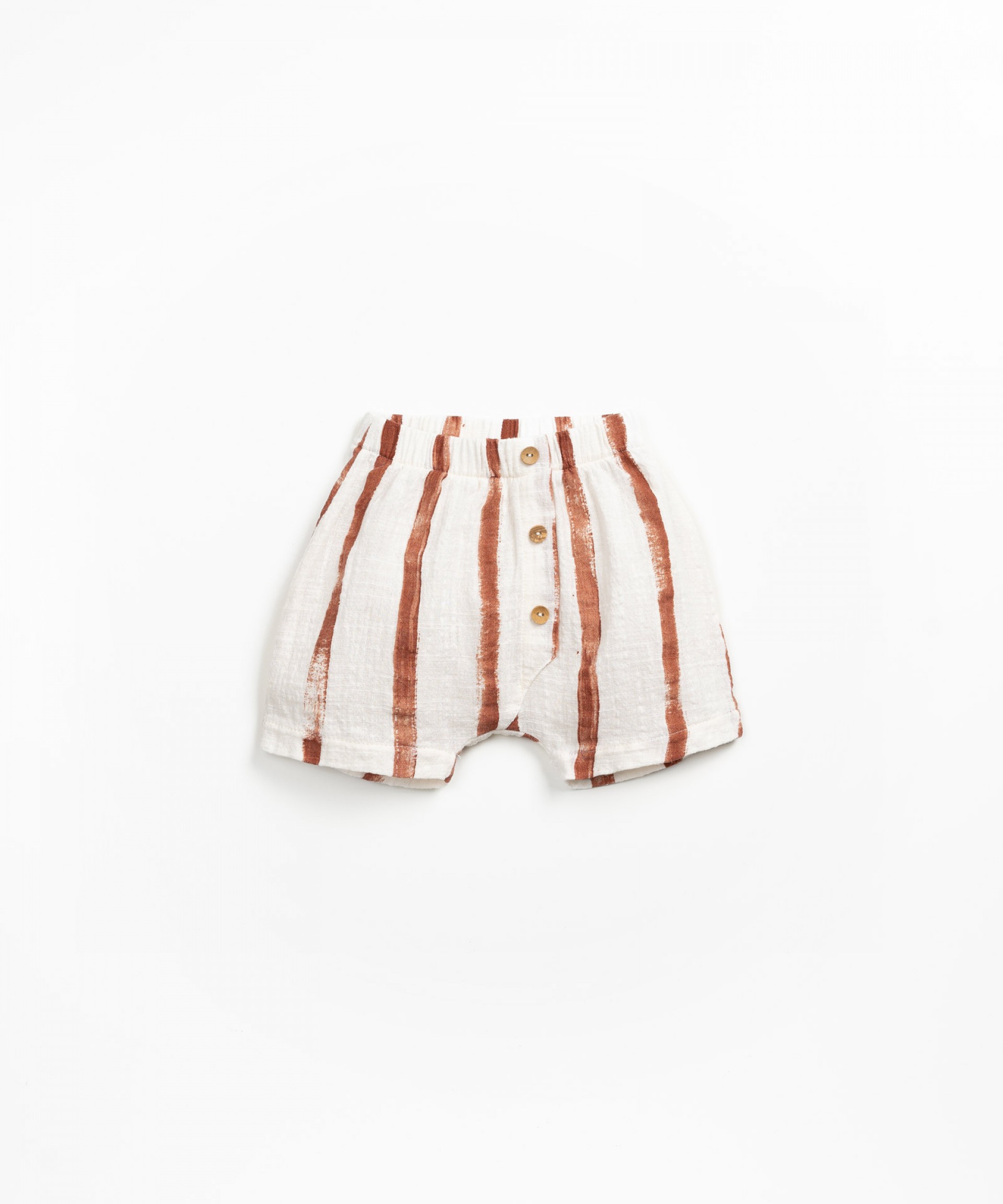 Fabric shorts with print