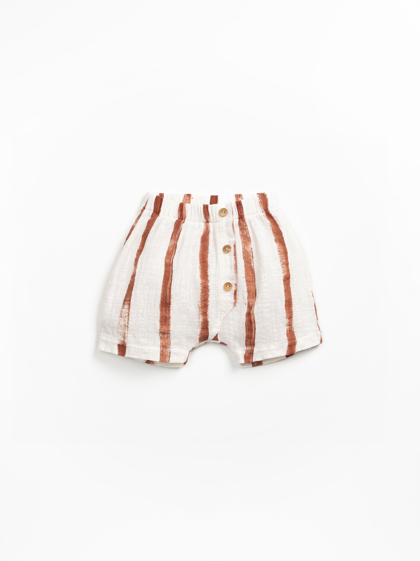 Short en tissu avec imprimé à rayures