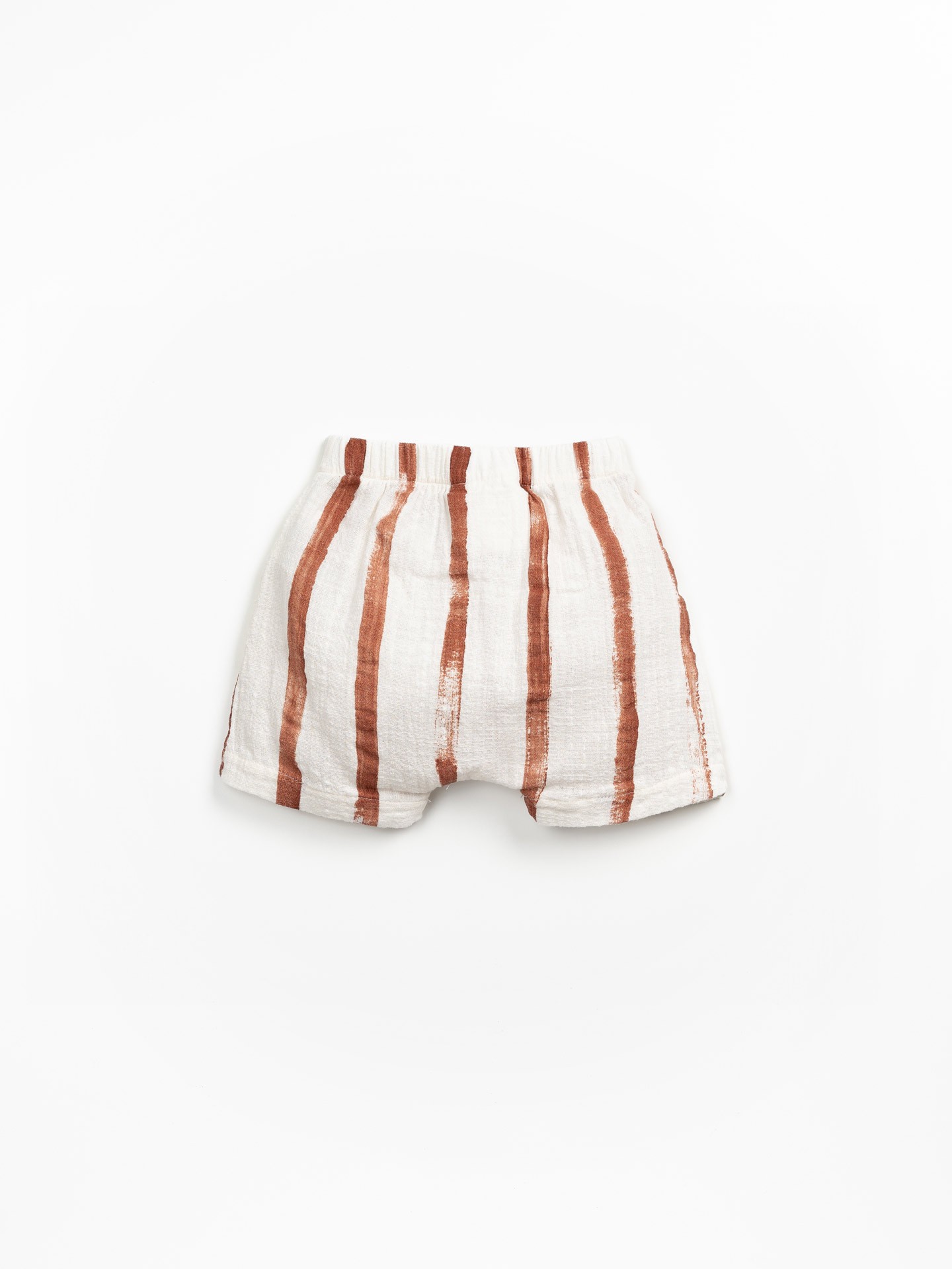 Short en tissu avec imprimé à rayures