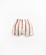 Fabric shorts with print